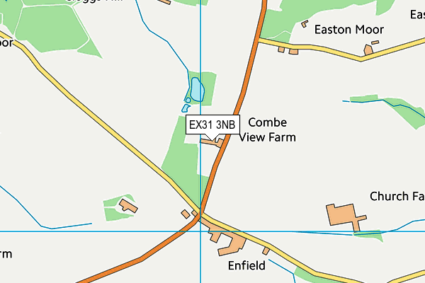 EX31 3NB map - OS VectorMap District (Ordnance Survey)