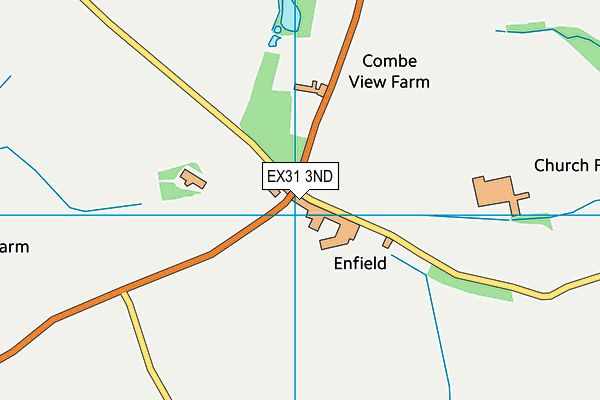 EX31 3ND map - OS VectorMap District (Ordnance Survey)