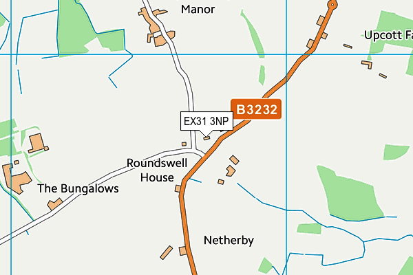 EX31 3NP map - OS VectorMap District (Ordnance Survey)