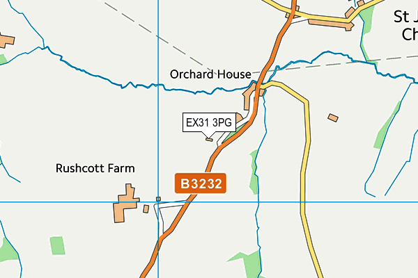 EX31 3PG map - OS VectorMap District (Ordnance Survey)