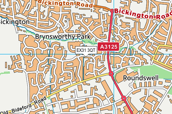 EX31 3QT map - OS VectorMap District (Ordnance Survey)