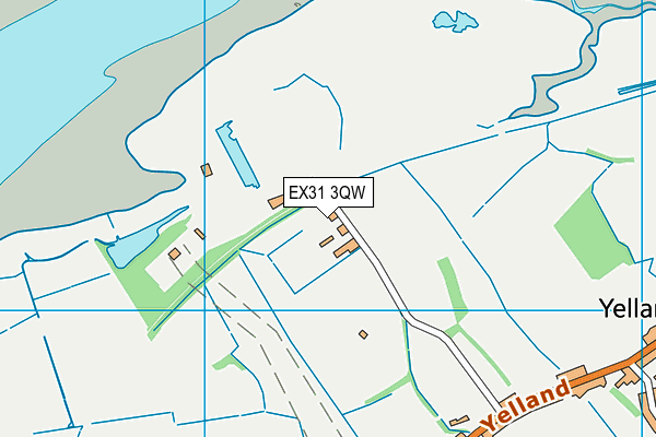 EX31 3QW map - OS VectorMap District (Ordnance Survey)
