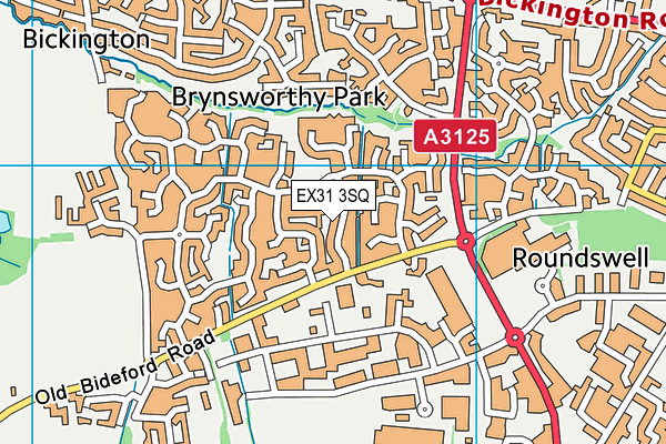 EX31 3SQ map - OS VectorMap District (Ordnance Survey)