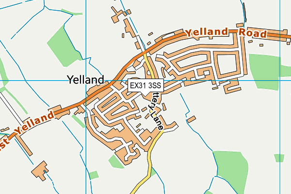 EX31 3SS map - OS VectorMap District (Ordnance Survey)
