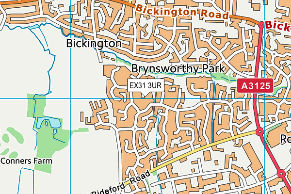 EX31 3UR map - OS VectorMap District (Ordnance Survey)