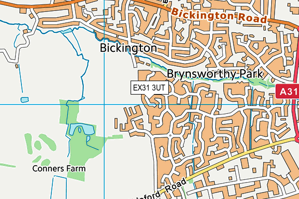 EX31 3UT map - OS VectorMap District (Ordnance Survey)