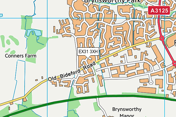 EX31 3XH map - OS VectorMap District (Ordnance Survey)