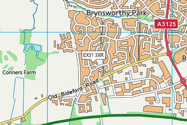 EX31 3XR map - OS VectorMap District (Ordnance Survey)