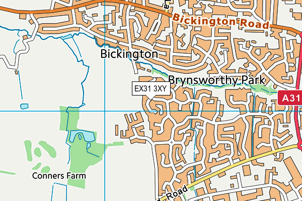 EX31 3XY map - OS VectorMap District (Ordnance Survey)