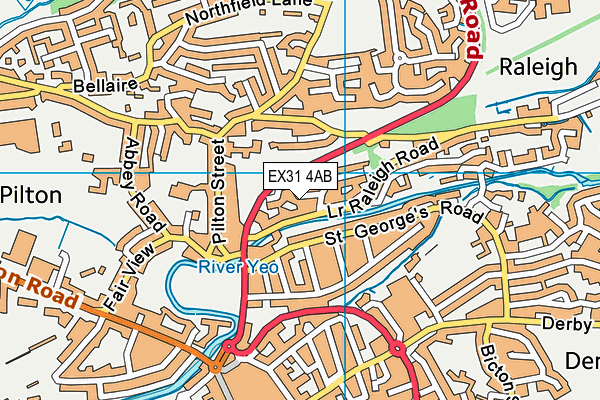 EX31 4AB map - OS VectorMap District (Ordnance Survey)