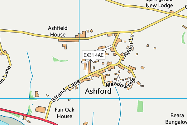 EX31 4AE map - OS VectorMap District (Ordnance Survey)