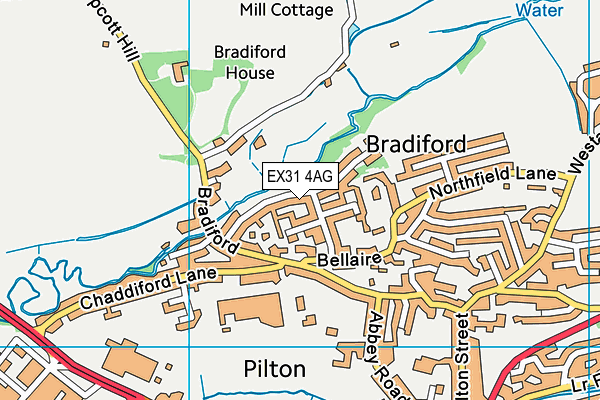 EX31 4AG map - OS VectorMap District (Ordnance Survey)