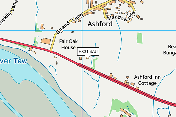 EX31 4AU map - OS VectorMap District (Ordnance Survey)