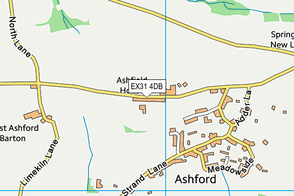 EX31 4DB map - OS VectorMap District (Ordnance Survey)