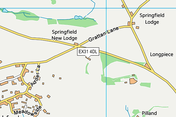 EX31 4DL map - OS VectorMap District (Ordnance Survey)