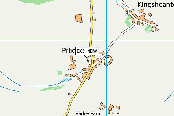 EX31 4DW map - OS VectorMap District (Ordnance Survey)