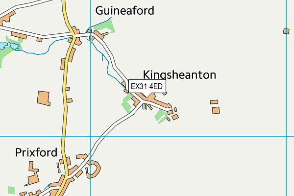 EX31 4ED map - OS VectorMap District (Ordnance Survey)