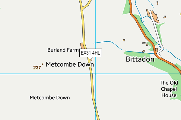 EX31 4HL map - OS VectorMap District (Ordnance Survey)