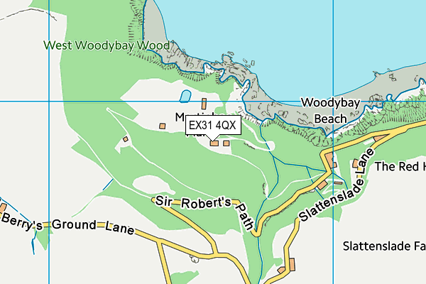 EX31 4QX map - OS VectorMap District (Ordnance Survey)