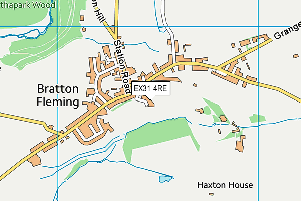 EX31 4RE map - OS VectorMap District (Ordnance Survey)