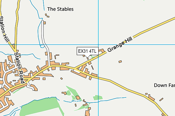EX31 4TL map - OS VectorMap District (Ordnance Survey)