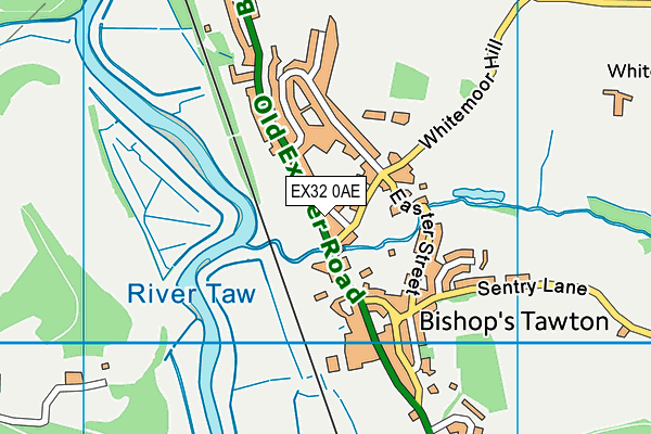 Bishops Tawton Primary School map (EX32 0AE) - OS VectorMap District (Ordnance Survey)
