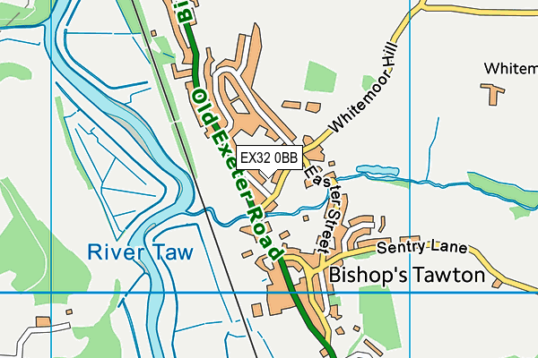 EX32 0BB map - OS VectorMap District (Ordnance Survey)