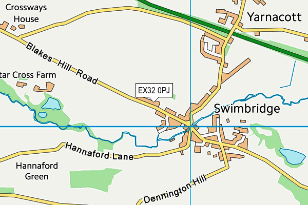 Swimbridge Church of England Primary School map (EX32 0PJ) - OS VectorMap District (Ordnance Survey)