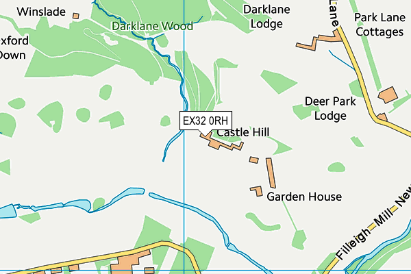 EX32 0RH map - OS VectorMap District (Ordnance Survey)