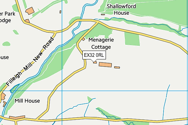 EX32 0RL map - OS VectorMap District (Ordnance Survey)