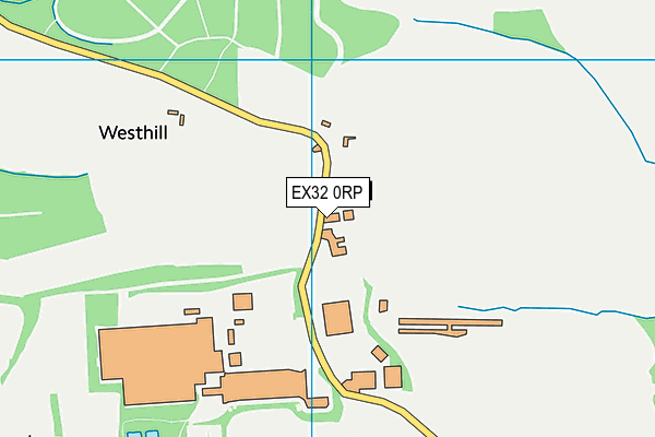 EX32 0RP map - OS VectorMap District (Ordnance Survey)