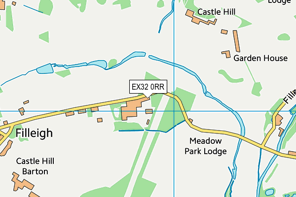 EX32 0RR map - OS VectorMap District (Ordnance Survey)