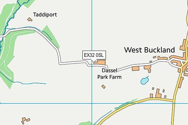 EX32 0SL map - OS VectorMap District (Ordnance Survey)