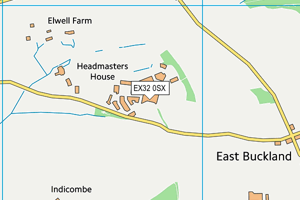 West Buckland School map (EX32 0SX) - OS VectorMap District (Ordnance Survey)