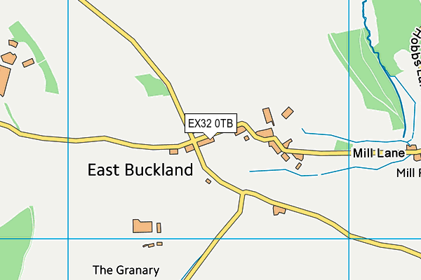 EX32 0TB map - OS VectorMap District (Ordnance Survey)