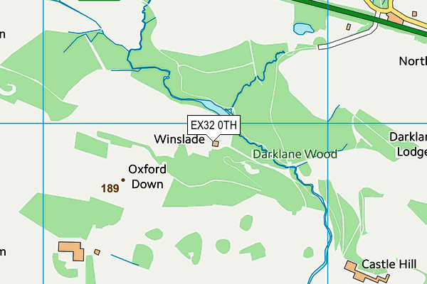 EX32 0TH map - OS VectorMap District (Ordnance Survey)