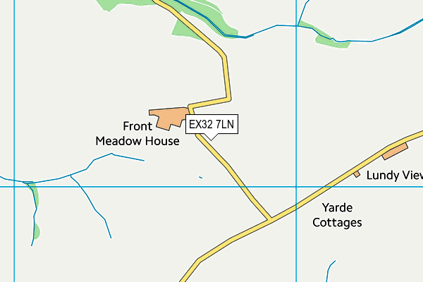 EX32 7LN map - OS VectorMap District (Ordnance Survey)