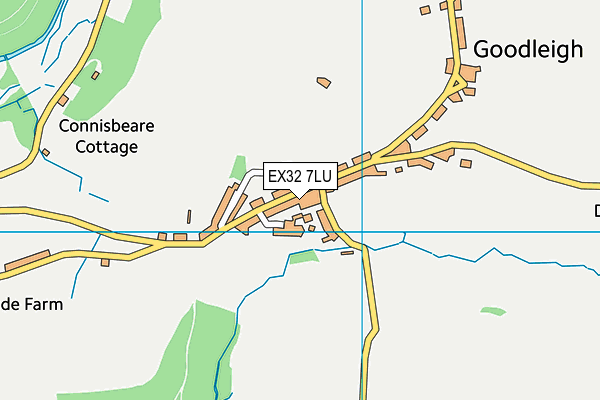 Goodleigh Church of England Primary School map (EX32 7LU) - OS VectorMap District (Ordnance Survey)