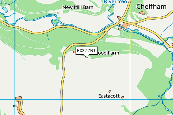 EX32 7NT map - OS VectorMap District (Ordnance Survey)