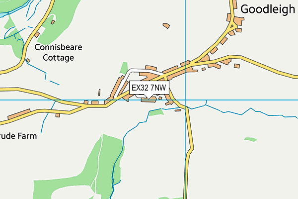 EX32 7NW map - OS VectorMap District (Ordnance Survey)