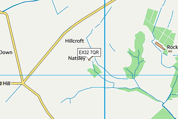 EX32 7QR map - OS VectorMap District (Ordnance Survey)