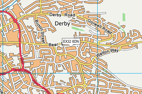 Our Lady's Catholic Primary School, Barnstaple map (EX32 8DN) - OS VectorMap District (Ordnance Survey)