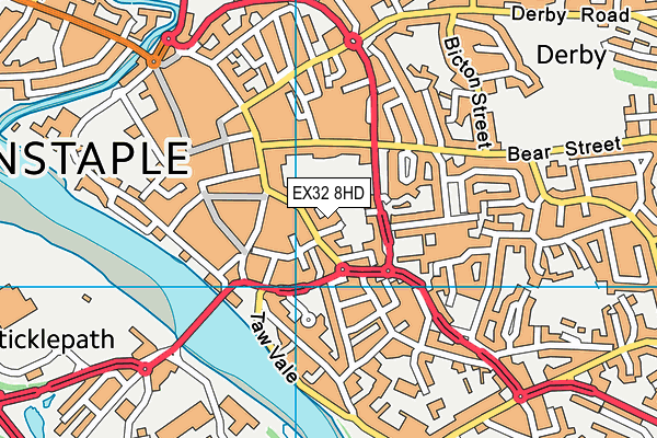 EX32 8HD map - OS VectorMap District (Ordnance Survey)