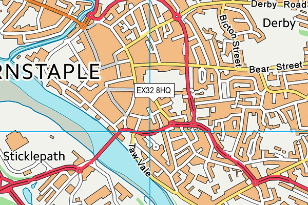 EX32 8HQ map - OS VectorMap District (Ordnance Survey)