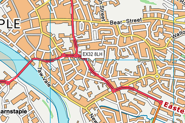 EX32 8LH map - OS VectorMap District (Ordnance Survey)
