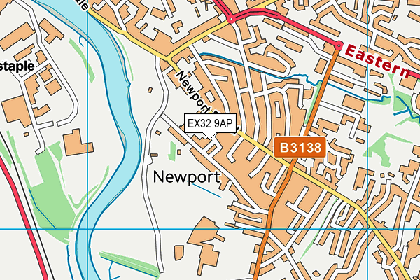 EX32 9AP map - OS VectorMap District (Ordnance Survey)