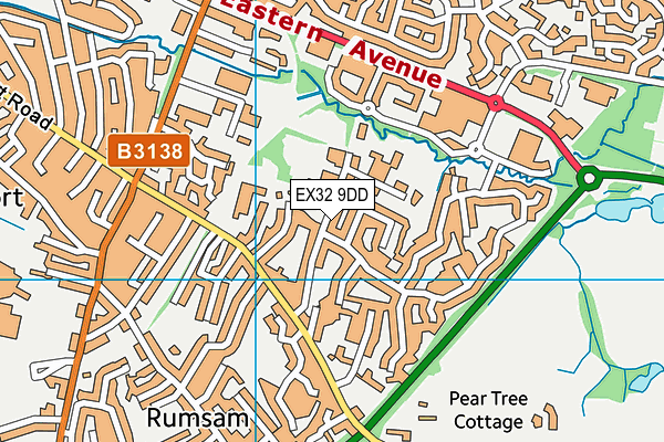 The Lampard Community School map (EX32 9DD) - OS VectorMap District (Ordnance Survey)