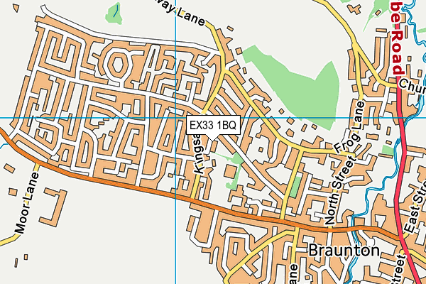 Kingsacre Primary School map (EX33 1BQ) - OS VectorMap District (Ordnance Survey)