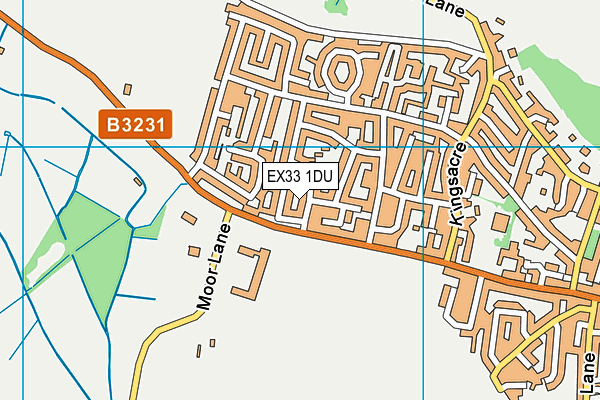 EX33 1DU map - OS VectorMap District (Ordnance Survey)