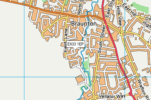 EX33 1EP map - OS VectorMap District (Ordnance Survey)